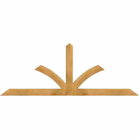 Ekena Millwork Richland Rough Sawn Timber Gable Bracket, Western Red Cedar, 84"W x 31"H x 4"D x 4"F, 9/12 Pitch GBW084X31X0404RIC00RWR